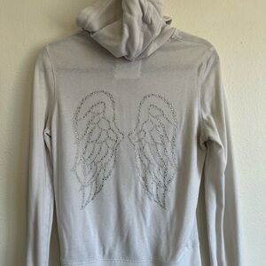 Victoria's Secret Supermodel Essentials Cream Zip-Up Hoodie